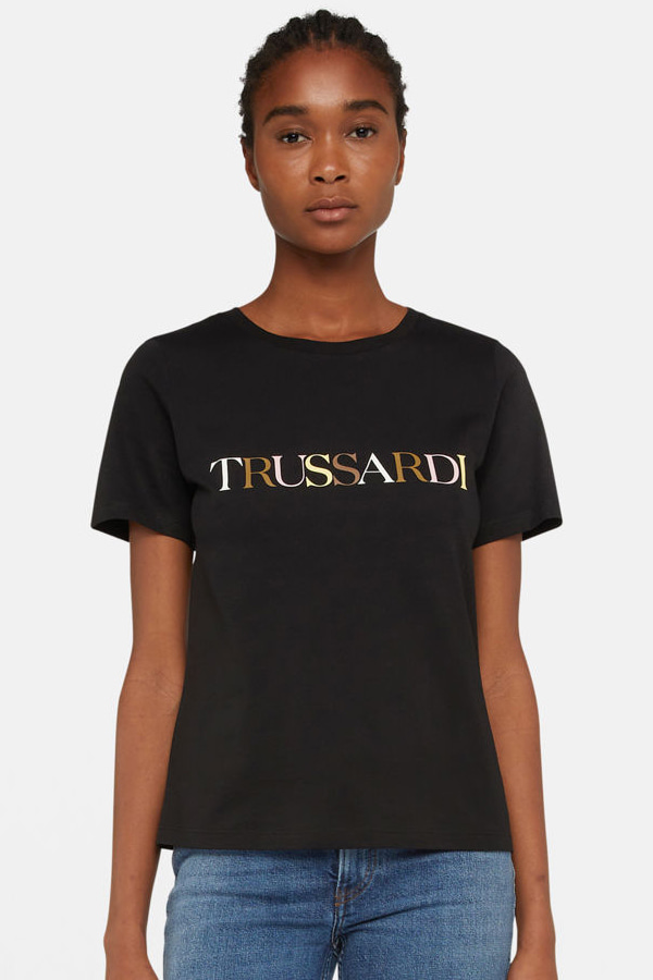 T-SHIRT TRUSSARDI - BLACK